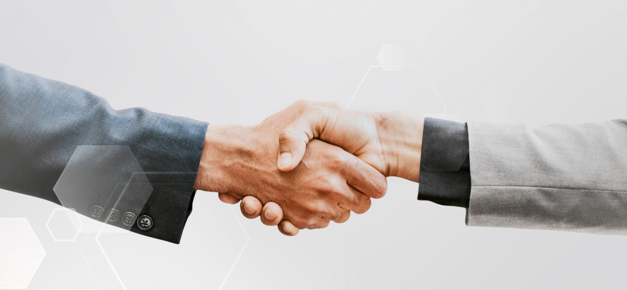 Business handshake technology corporate business concept Business handshake technology corporate business concept
